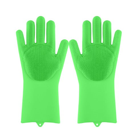 Silicon Heat Resistant Scrubbing Gloves