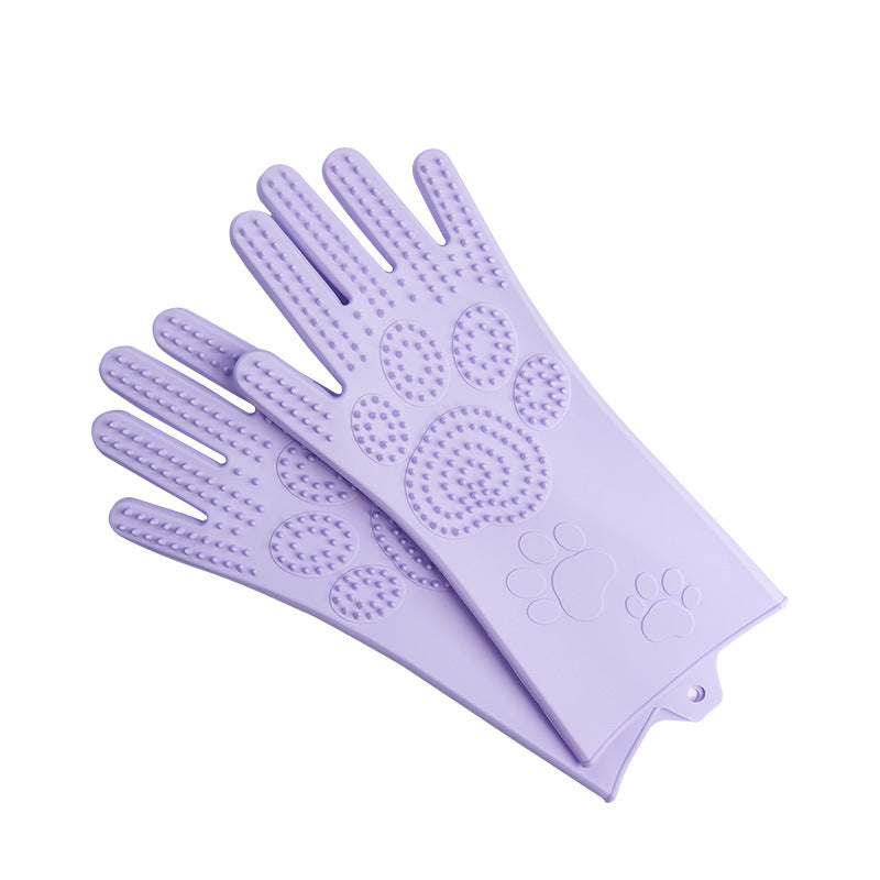 Silicon Heat Resistant Scrubbing Gloves