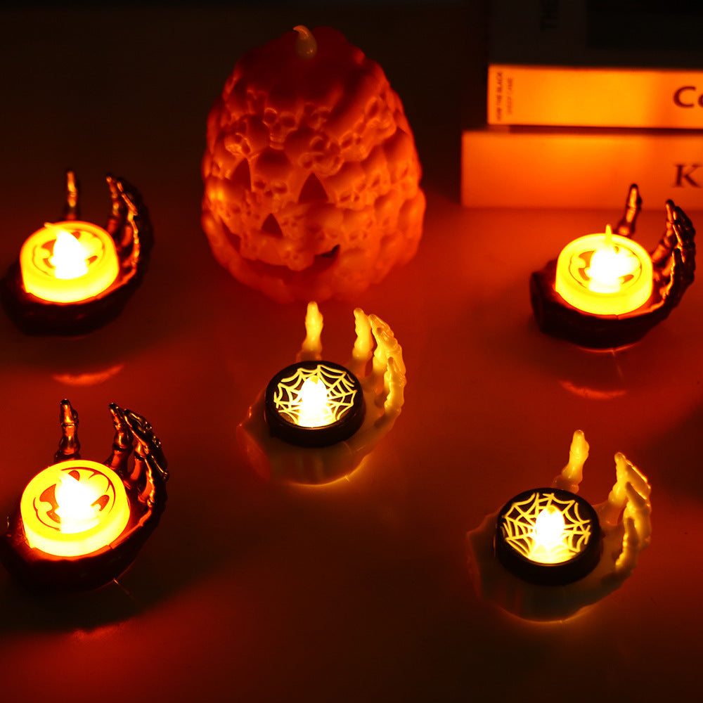 Halloween Decorative Palm Candle Light