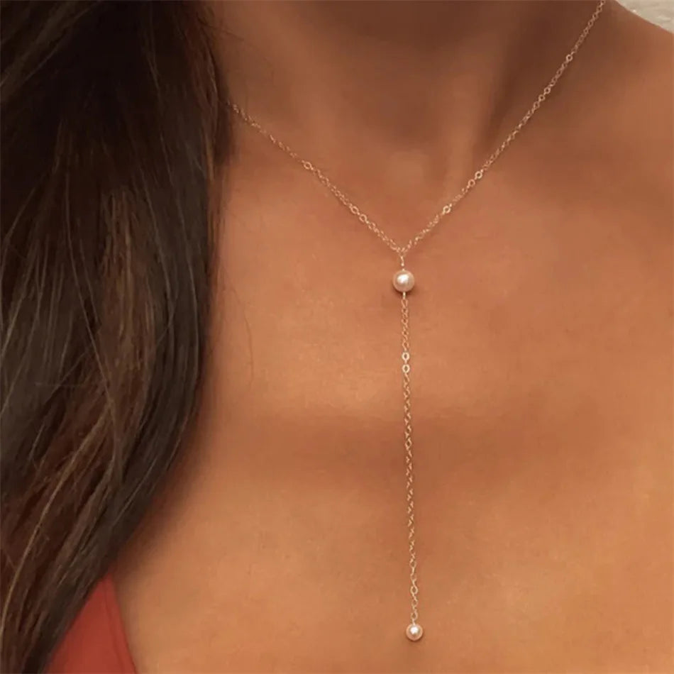 Dropleti Pearl Necklace - House of Modoe
