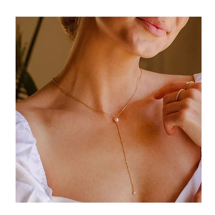 Dropleti Pearl Necklace - House of Modoe