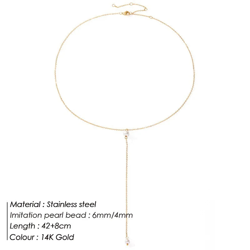 Dropleti Pearl Necklace - House of Modoe