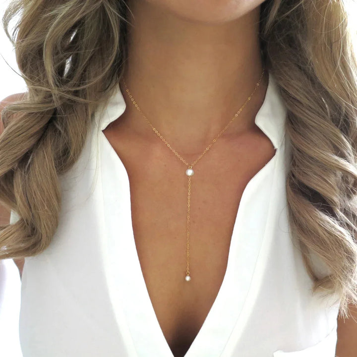 Dropleti Pearl Necklace - House of Modoe