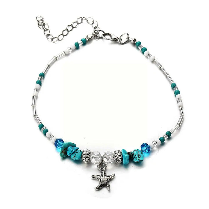 Shelly Bohemian Beads Ankle Chain - House of Modoe