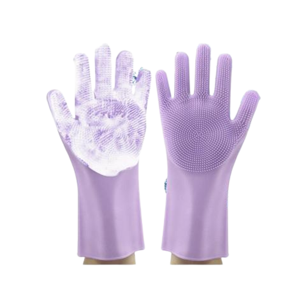 Silicon Heat Resistant Scrubbing Gloves