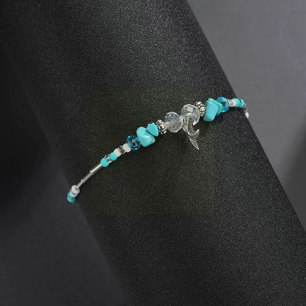 Shelly Bohemian Beads Ankle Chain - House of Modoe